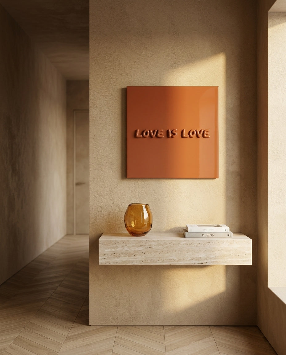 MEAUV Love Is Love Bathroom Installation